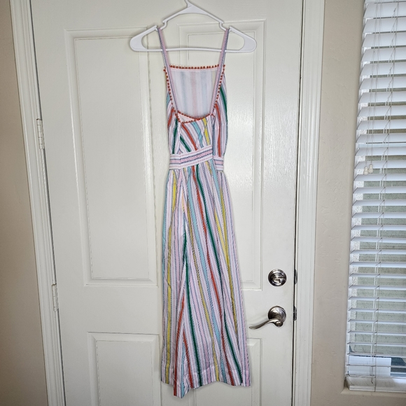Boden Stripe Halterneck Midi Dress Sweetcorn and Green Pepper- 6 Petite- NWT! - Picture 7 of 9